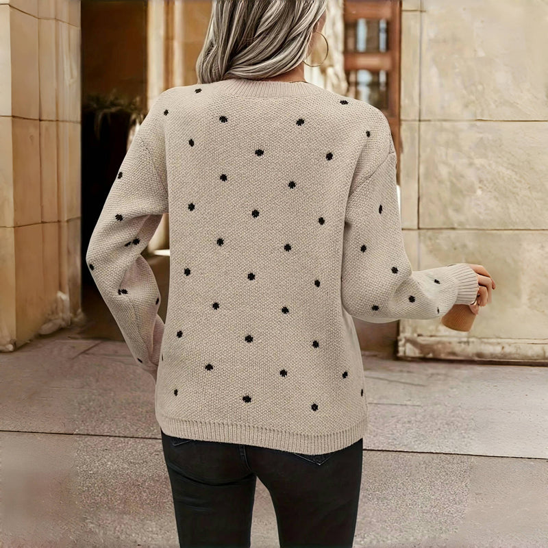 Clara™ Polka Dot Knitted Sweater