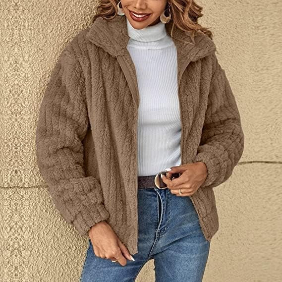 Sienna – Textured Fleece Coat