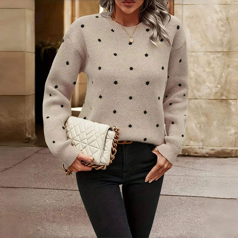 Clara™ Polka Dot Knitted Sweater