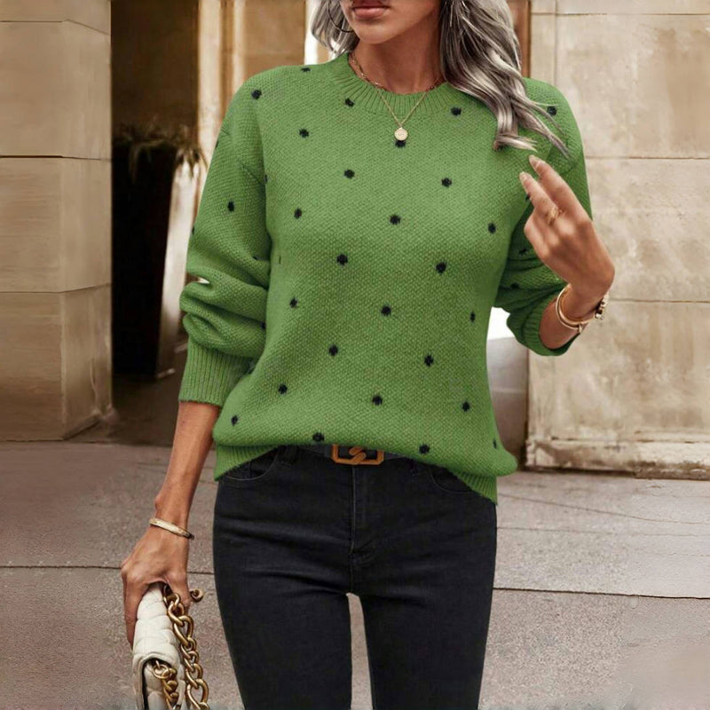 Clara™ Polka Dot Knitted Sweater