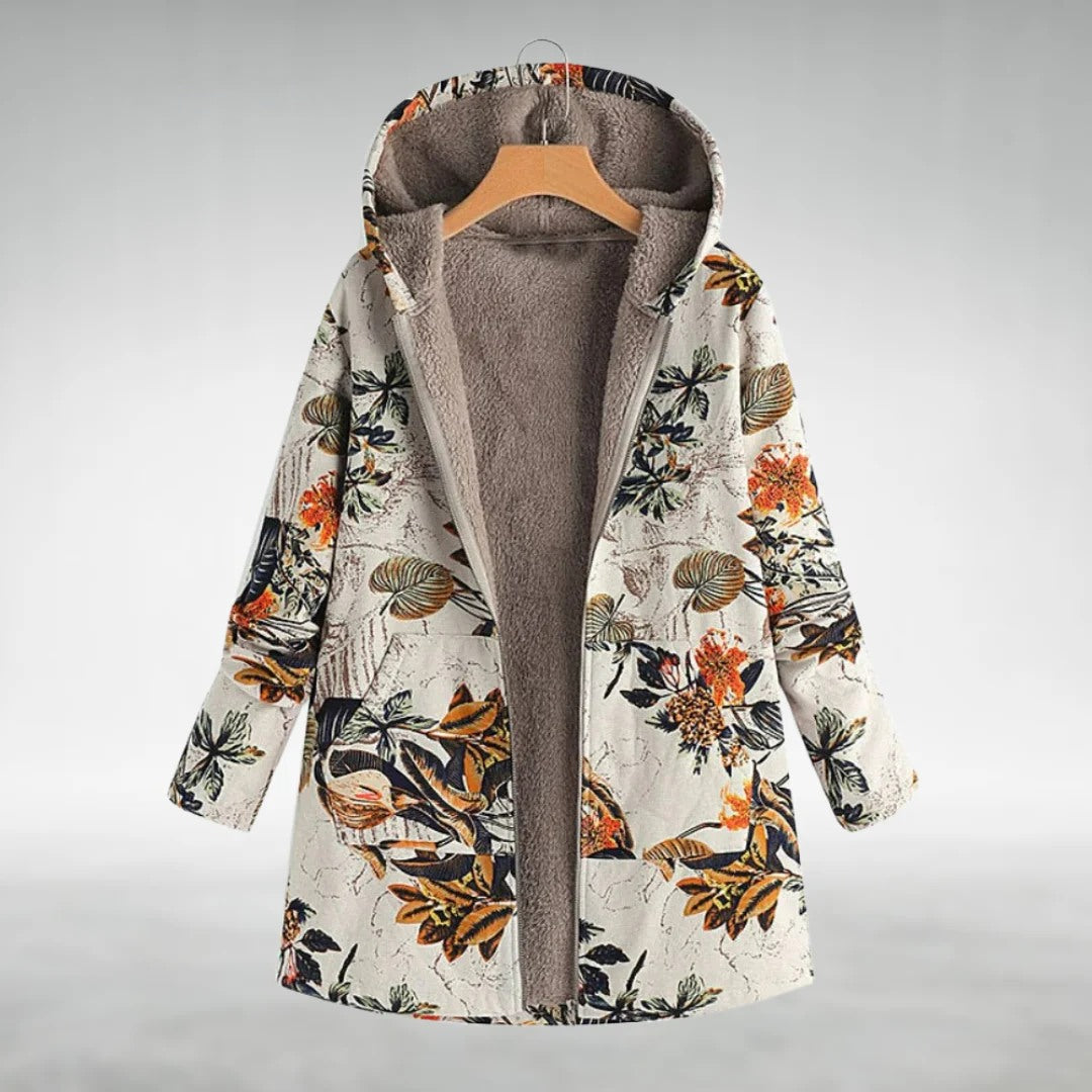 Elora | Floral Fleece Jacket