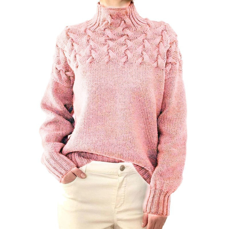 Amélie High Collar Knit Sweater
