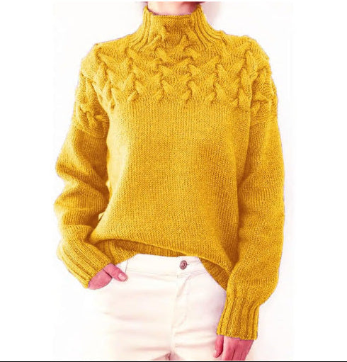 Amélie High Collar Knit Sweater