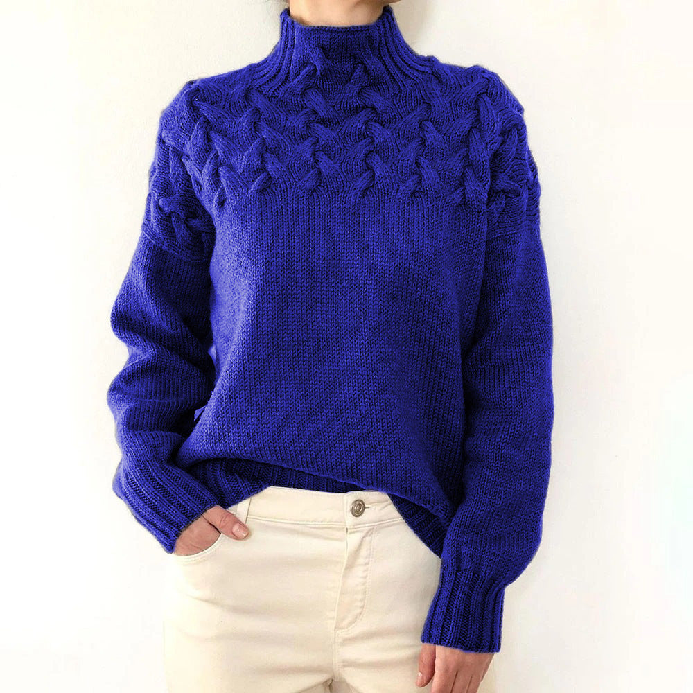 Amélie High Collar Knit Sweater