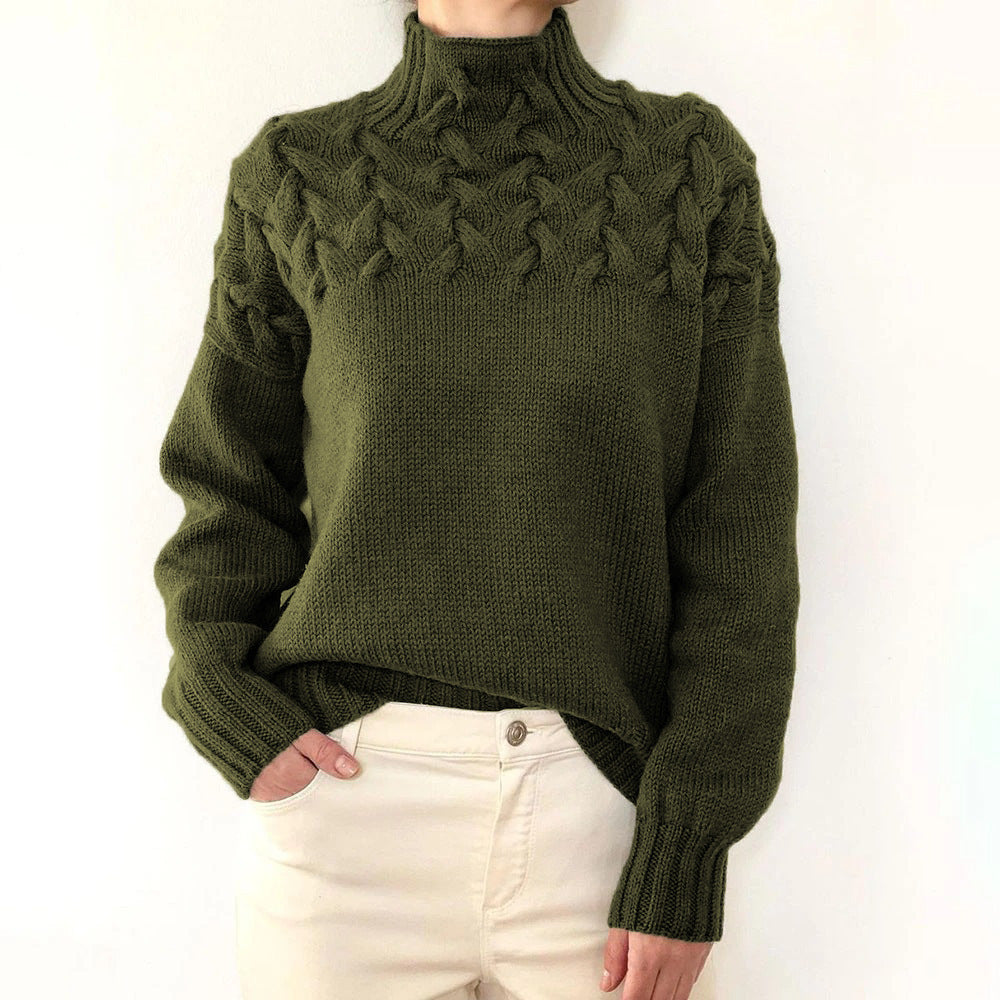 Amélie High Collar Knit Sweater