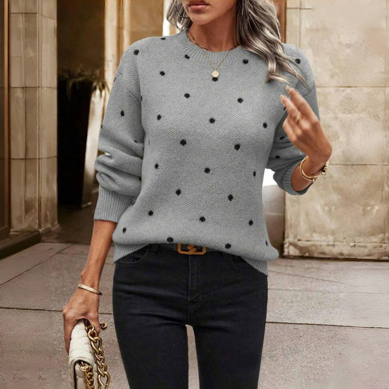 Clara™ Polka Dot Knitted Sweater