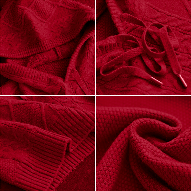 Leonie™ Cable-Knit Hoodie Sweater