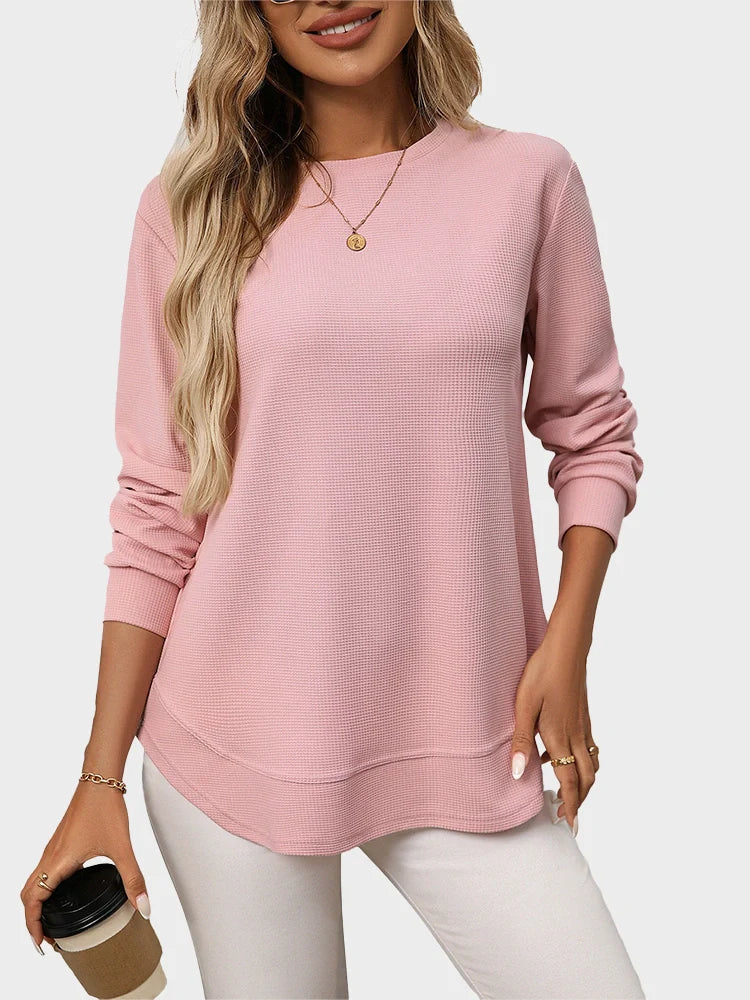 Amelia | Waffle Knit Pullover