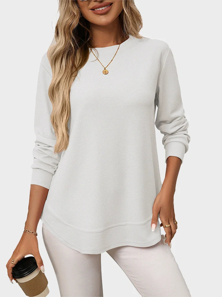 Amelia | Waffle Knit Pullover