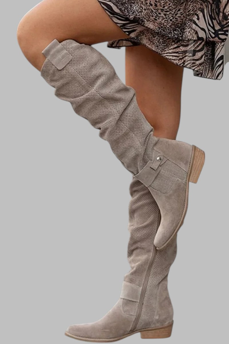 Velmira™ - Suede High Boots