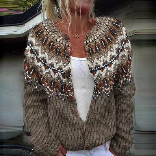 Adeline |  Nordic Knit Cardigan