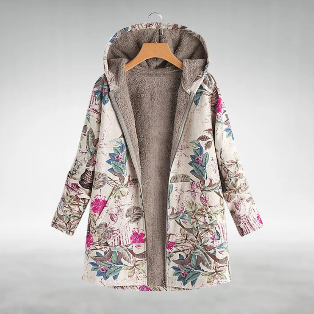 Elora | Floral Fleece Jacket